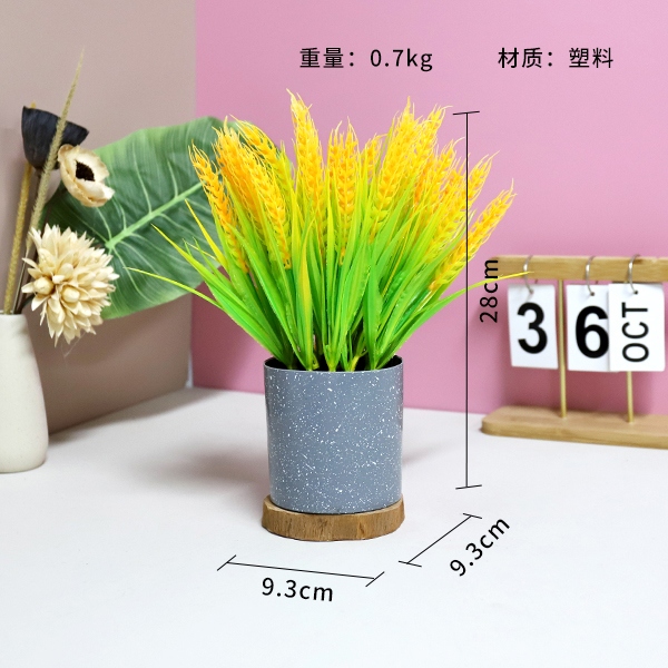 M163 Wheat Ear Flower Simulation Bonsai 3