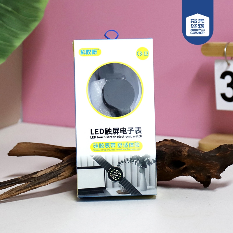 Reloj Electrónico de Pantalla Táctil C3-12LED 2
