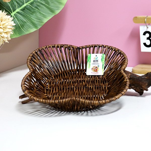 LN062 Forjado Hierro de Cuatro Hojas Flor Cesta 4
