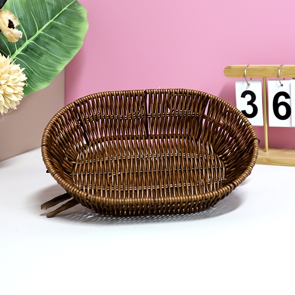 LN047 Antique Iron Medium Oval Basket 4
