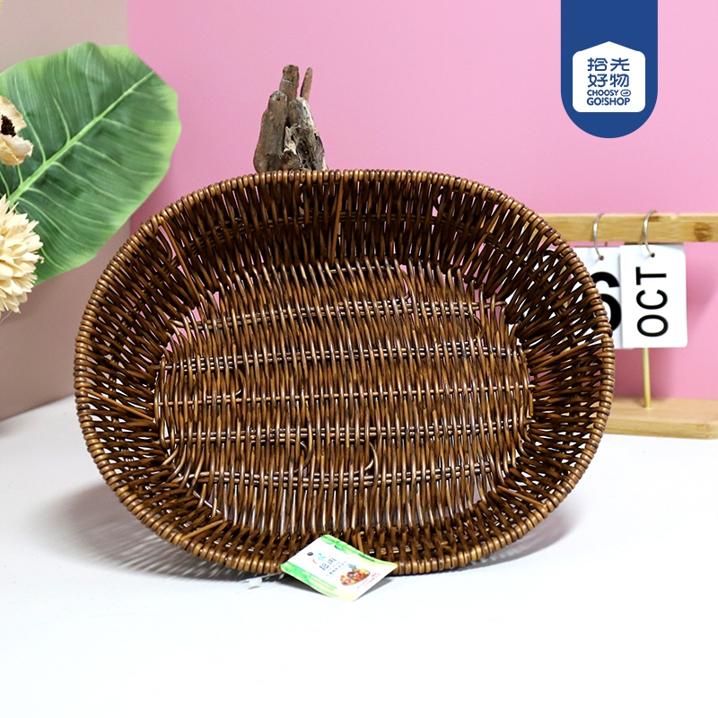 LN048 Forjado Hierro Gran Cesta Ovalada 2