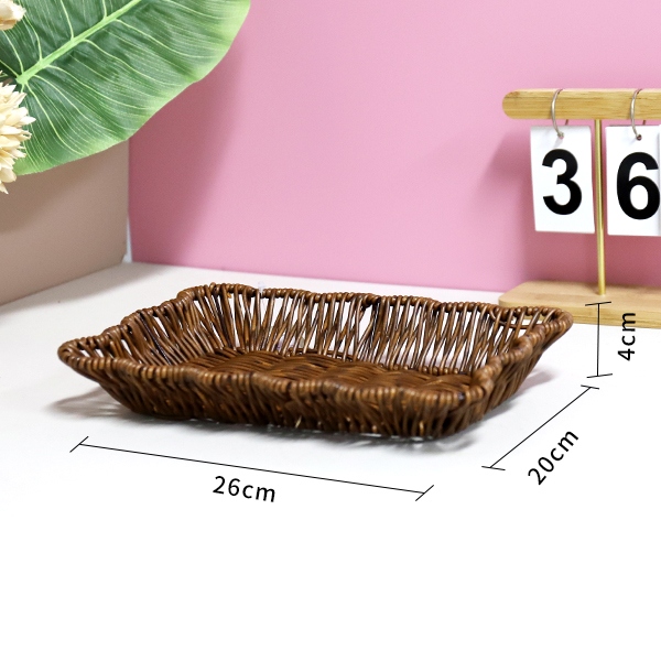 LN051 Wrought Iron Lace Long Plum Blossom Cesta 3