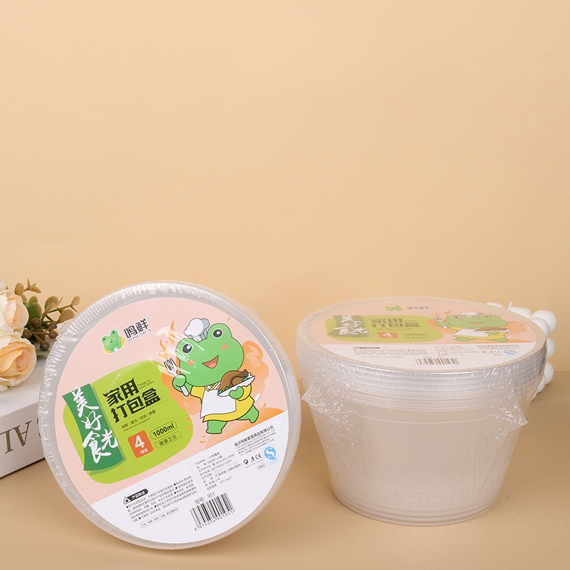 Mingxian 1000 ML Círculo de la Caja del Almuerzo (4 Juegos)