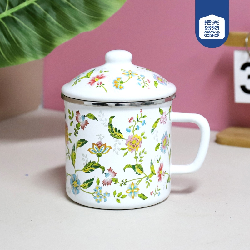 1205-12cm Edging Aromatic Esamel Taza 2