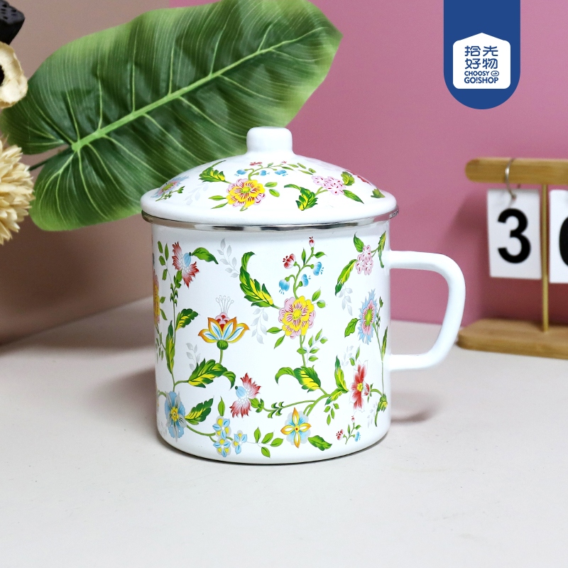 1683-16cm Edging Aromatic Esamel Taza 2