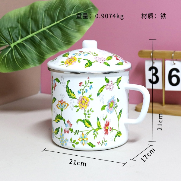 1683-16cm Edging Aromatic Esamel Taza 3