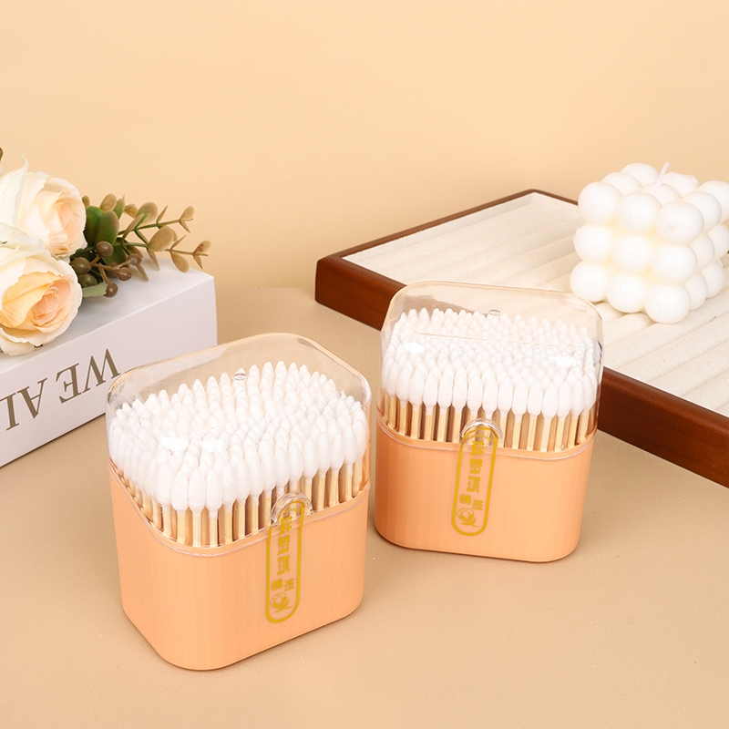 Zi Meng Qi -922 Square Box 200 Flip Cotton Swabs 2