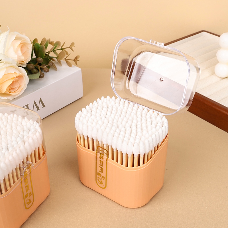 Zi Meng Qi -922 Square Box 200 Flip Cotton Swabs 3