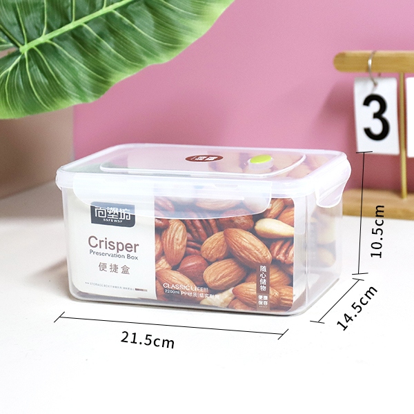 6702 Caja Transparente de Almacenamiento de Tres Piezas 3