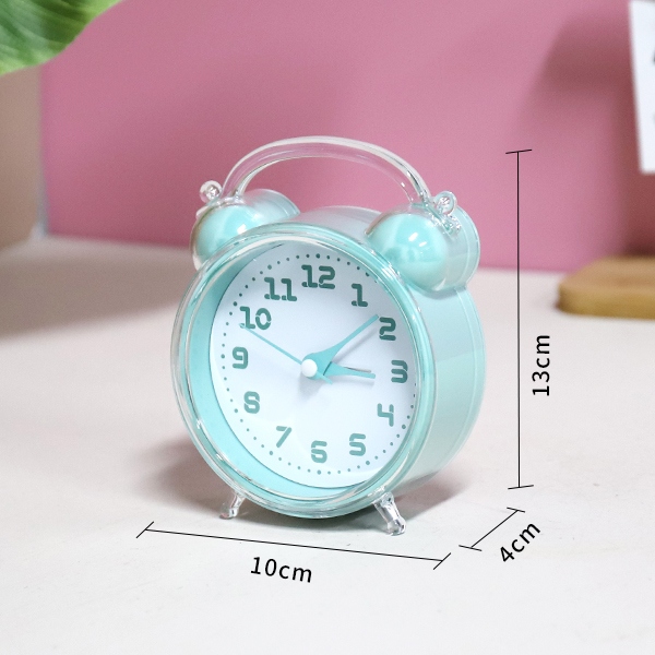 8098 Reloj de Alarma de Superficie Digital de Cristal Redondo (Color Mezclado) 3