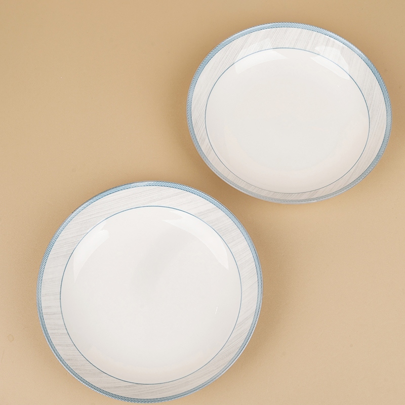 Nuevo Hueso China de 8 Pulgadas de Placa Poco Profunda (Elegante Como Orquídea) 2
