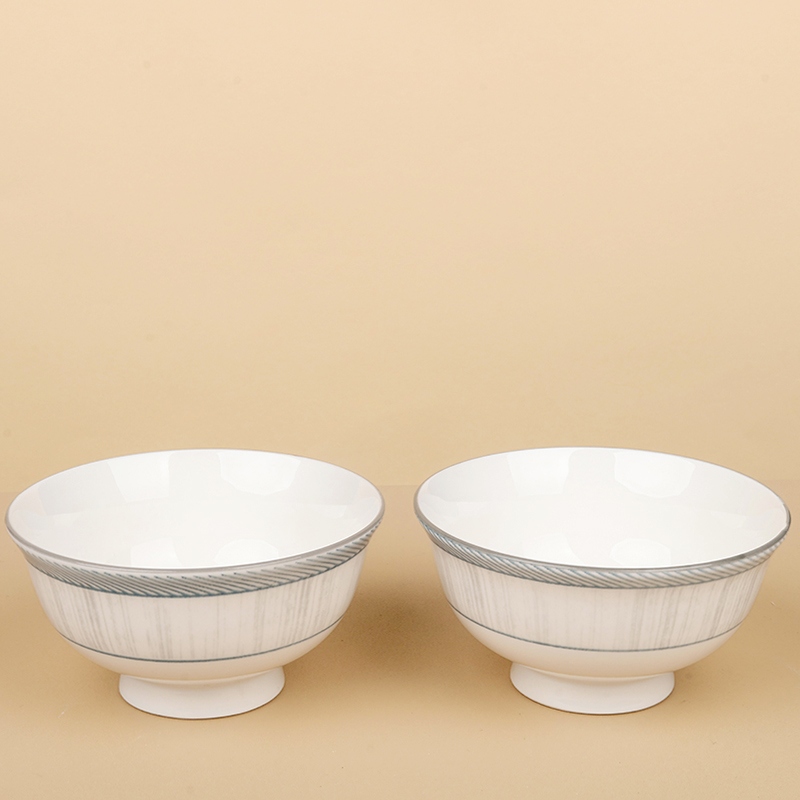 Nuevo Bono China de 4,65 Pulgadas de Alto Pie Bowl (Elegant as Lan) 2