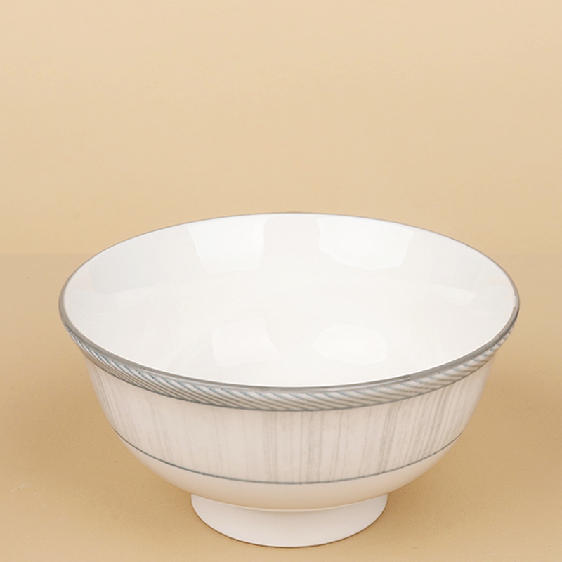 Nuevo Bono China de 4,65 Pulgadas de Alto Pie Bowl (Elegant as Lan) 3