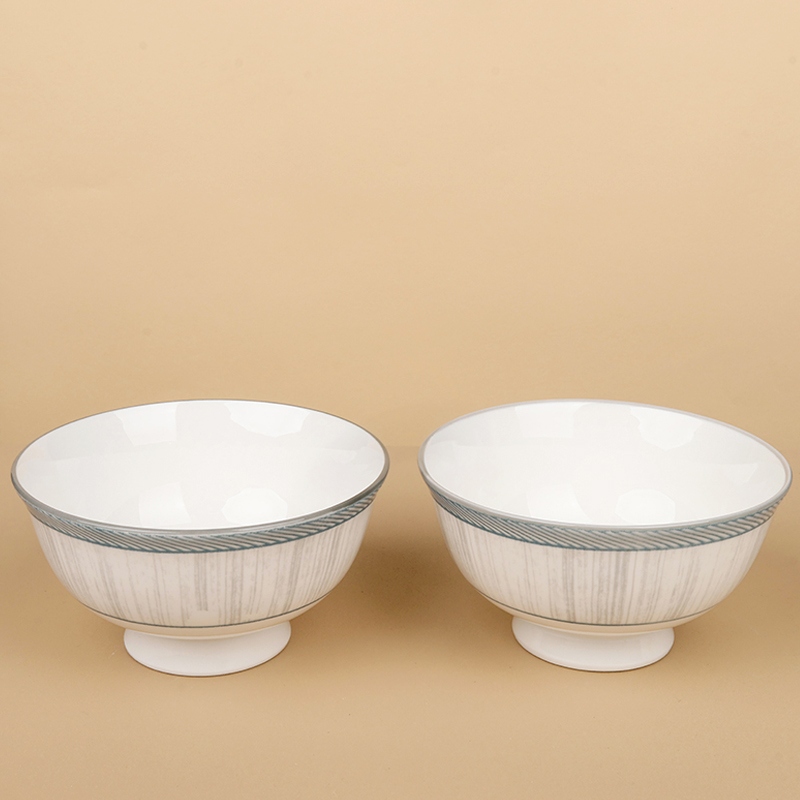 Nueva Porcelana de Hueso 5,25 Pulgadas de Alto Pie Tazón (Elegante Como Orquídea) 2