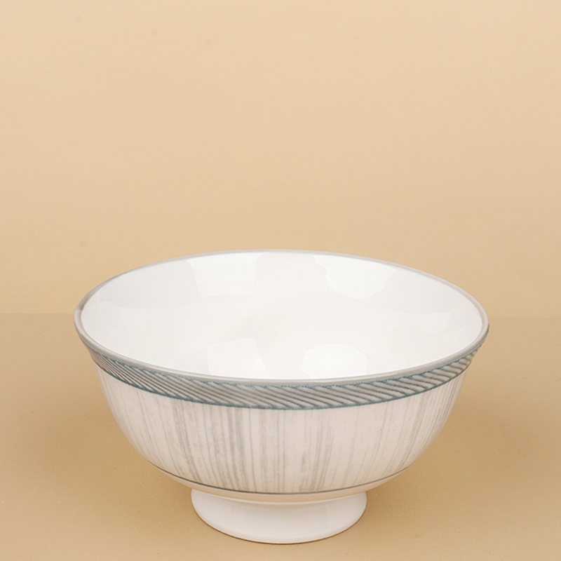 Nueva Porcelana de Hueso 5,25 Pulgadas de Alto Pie Tazón (Elegante Como Orquídea) 3