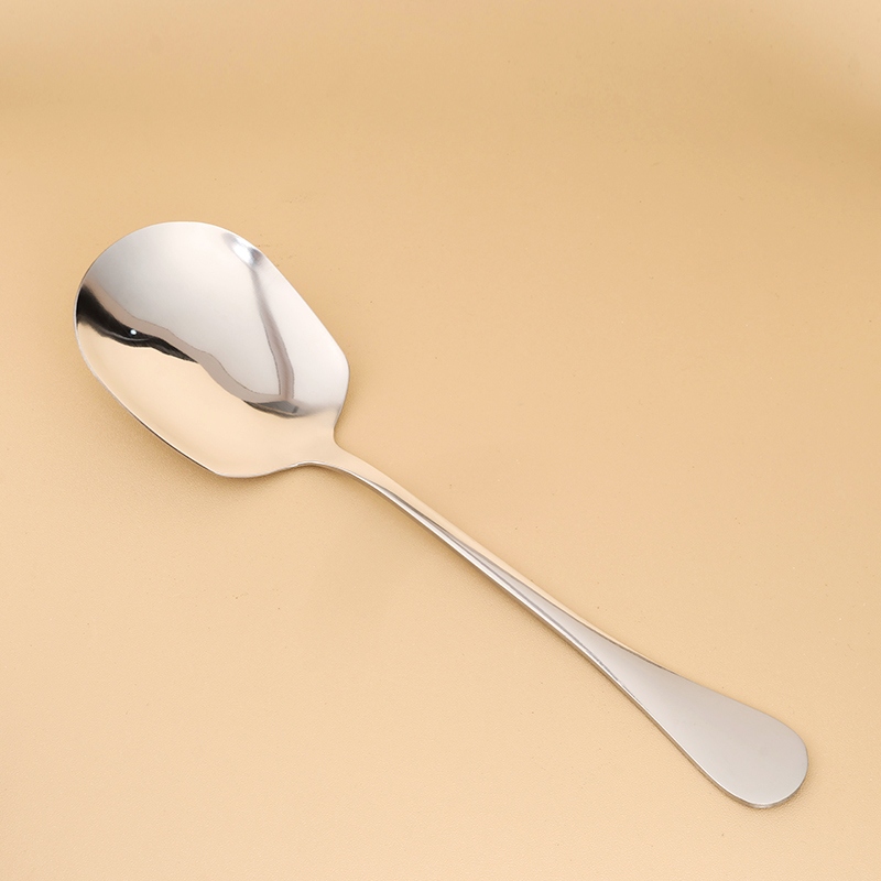 Cuchara de Cabeza Cuadrada Con Mango Liso Grueso (500) 3