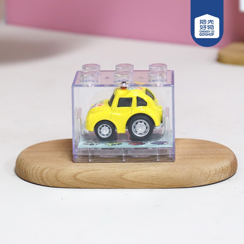 817-4 Dibujos Animados Edificio Bloque Caja Aleación Coche 2