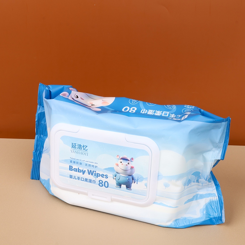 Yan Hao Yi 0040 Bolsa Azul Bebé Mano Suave Toallitas Húmedas 3