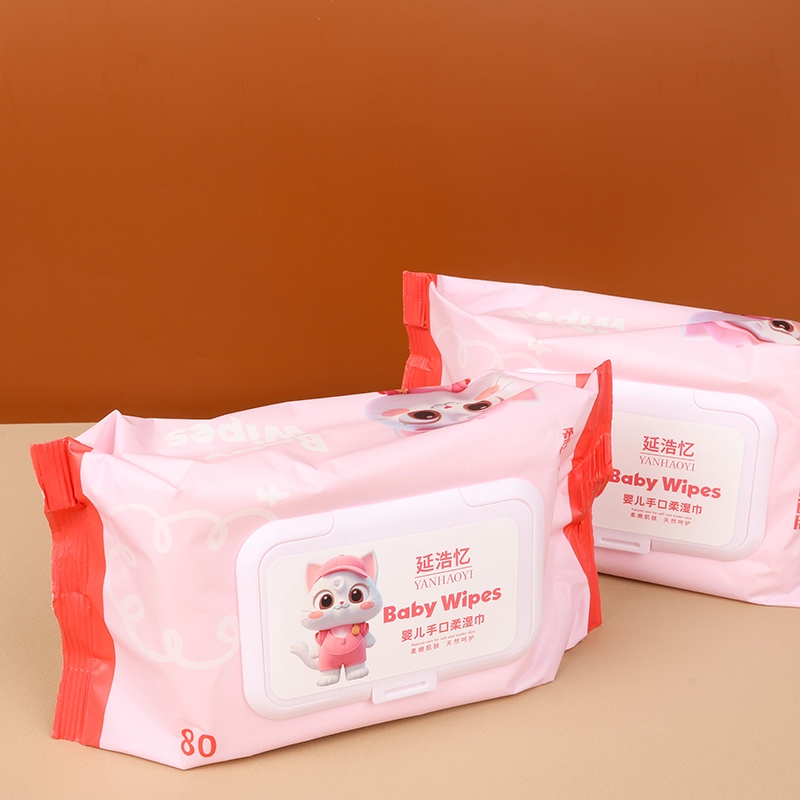 Yan Hao Yi 0033 Powder Bag Xiao Mao Baby Hand Soft Wet Wipes 2