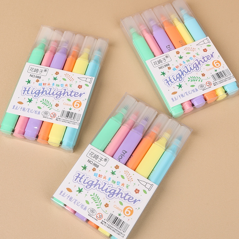 Zhong Xuan 988-6 Candy Color Highlighter (Soft Head)