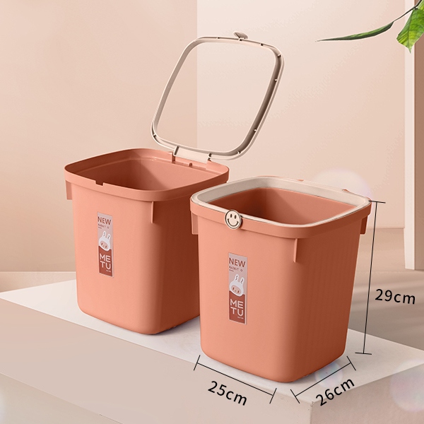 Mi Tu -325 Smiling Face Press Sanitary Garbage Bin 3