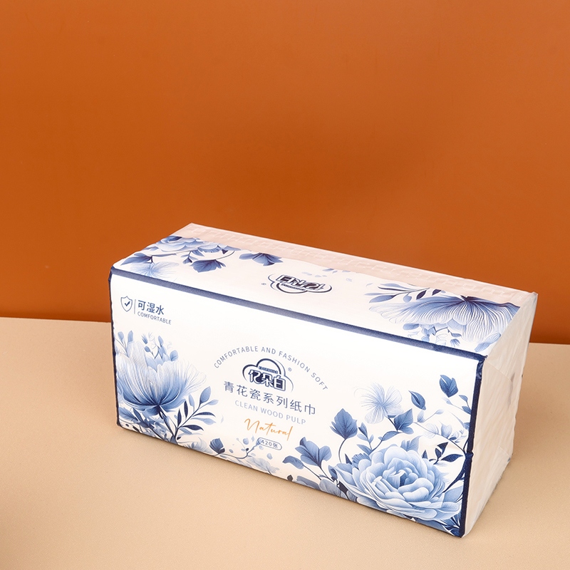 Billón Blanco 1500 Azul y Blanco Papel de Porcelana 3