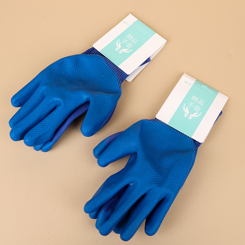 8870 Guantes de Goma Encarnados (Color Aleatorio)