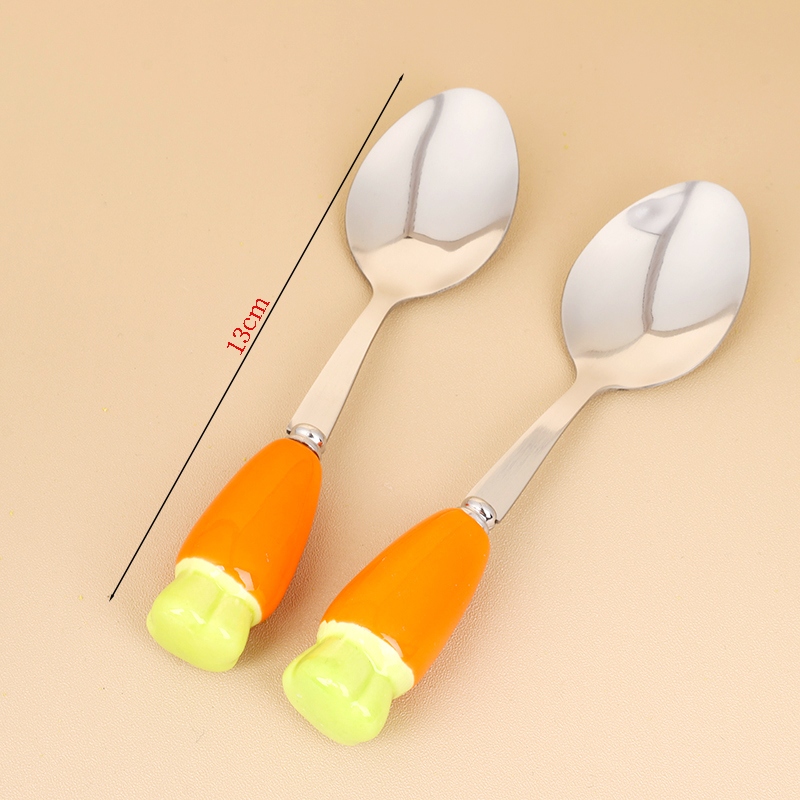 HSC-4 Mango de Cerámica Radish No.3 Cuchara Apuntada