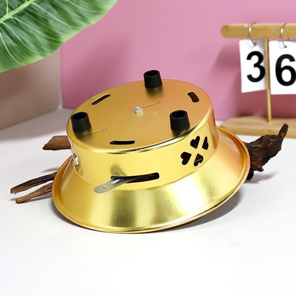 Auspicious Alcohol Stove Gold Copper 5
