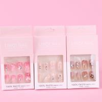 Perforación de Punto de Moda Uñas Falsas (Cabeza Cuadrada) 3