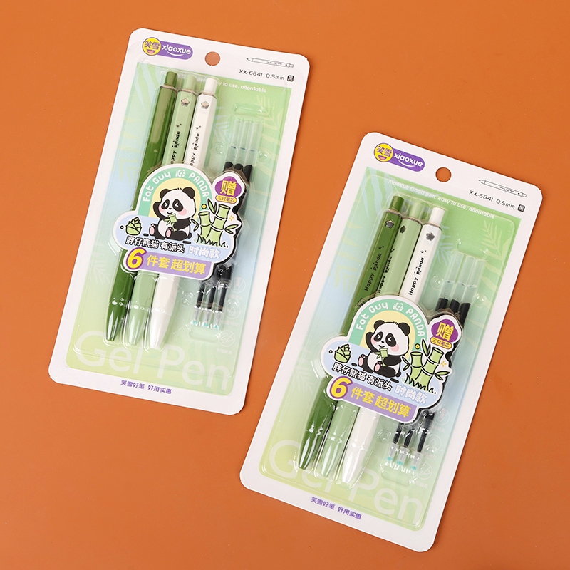 XX-6641 Pluma de Gel Panda (3 3 Traje de Escritura)