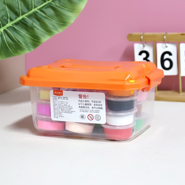 * Conejo Pequeño 24 Colores Caja de Herramientas de Arcilla Ultra Ligera 5