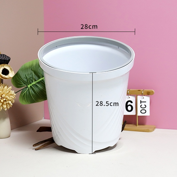 YZ-6605 Gran Caja de Basura Sanitaria Redonda (Blanco de Hollín) 3
