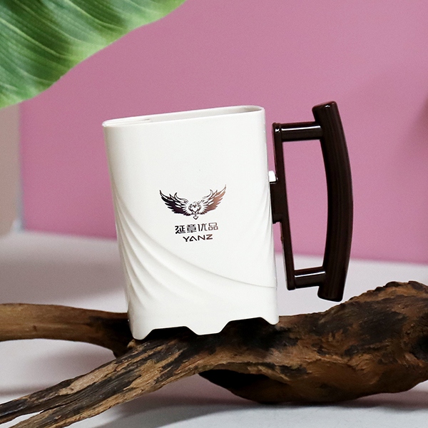 YZ-6607 Taza Multiusos de Lavado Bucal de Dos Colores (Blanco Hollín) 5