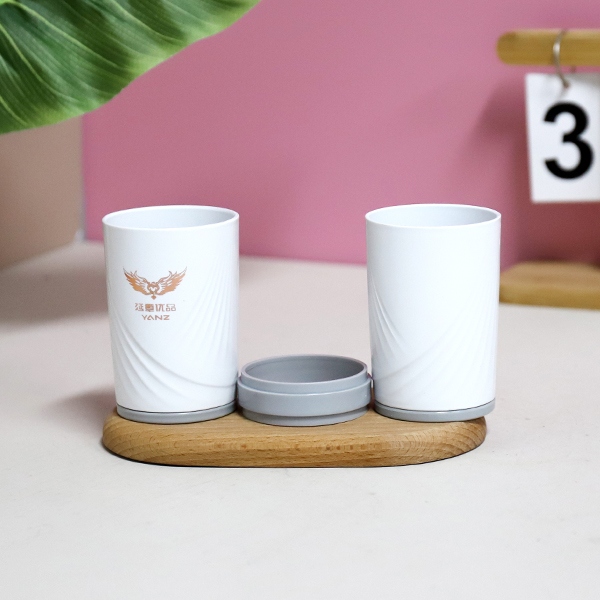 YZ-6609 Taza Multiusos de Lavado Bucal (Blanco Hollín) 4