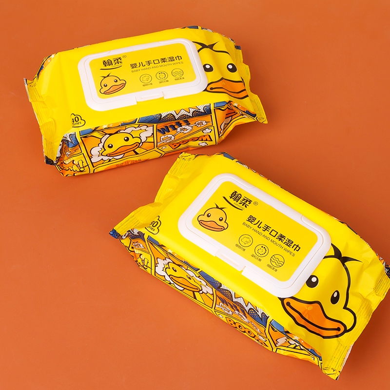 Han Rou 1750 Peco Duck Wet Wipes (Cross Cloth) 2