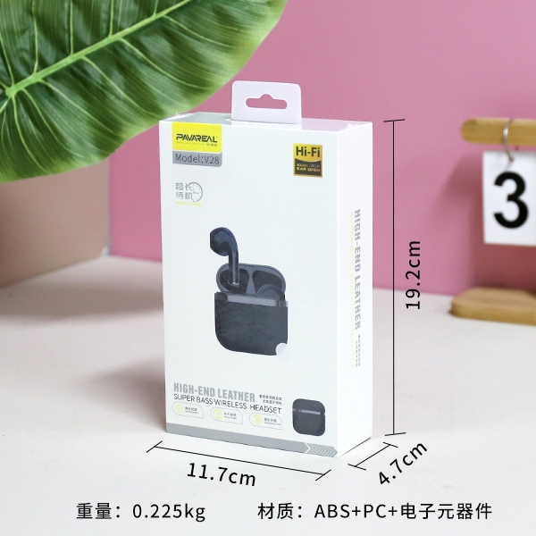 Auriculares Bluetooth V28 Subwoofer TWS 3