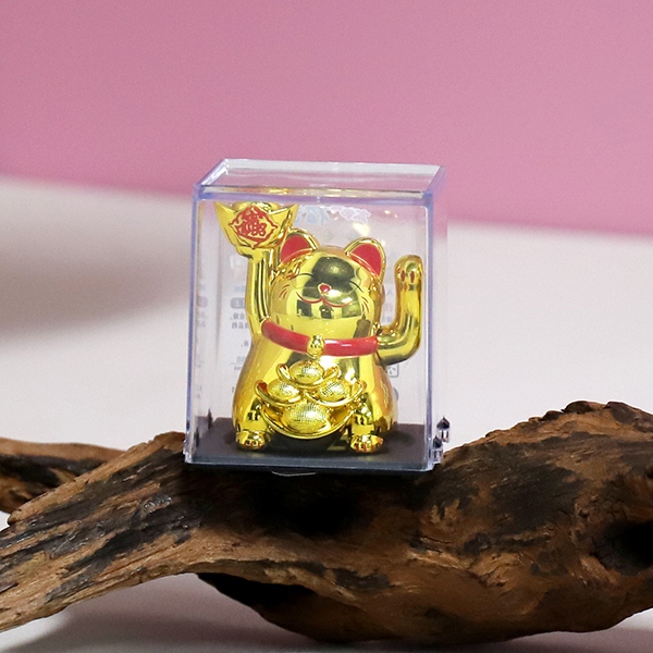 23101A-2 Pulgadas Solar Feng Shui Gato Ornamentos (Orod) 4