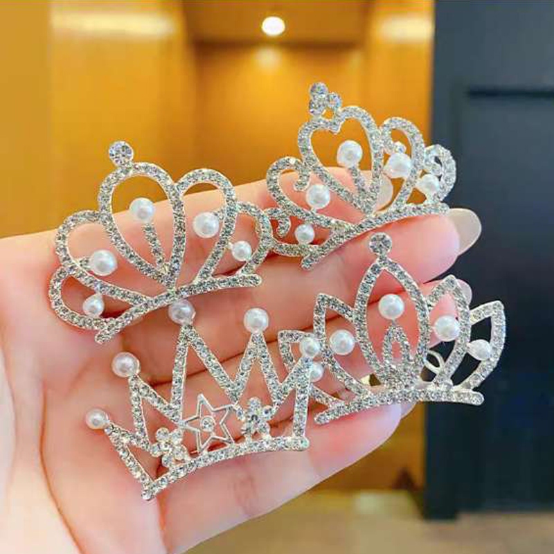 Corona de Rinstone de Perlas