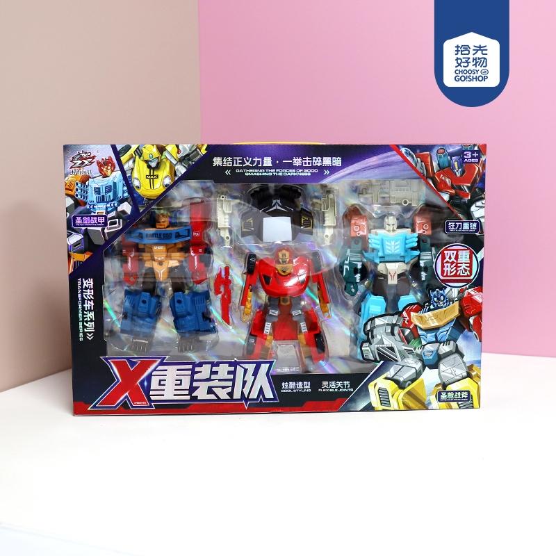 Serie Robot de Deformación 1158-147 (Tres Colores)