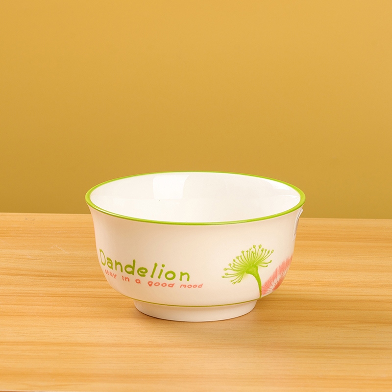 Impreso 5,2 Pulgadas Liyan Bowl (Dandelión, Yu Ver Color de Primavera)