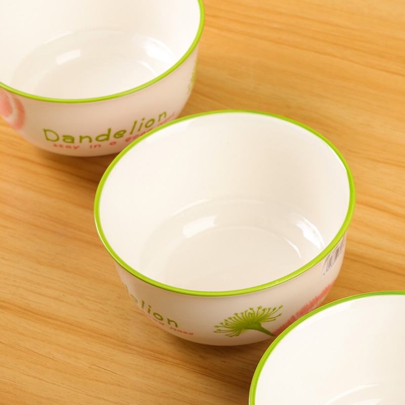 Impreso 5,2 Pulgadas Liyan Bowl (Dandelión, Yu Ver Color de Primavera) 3