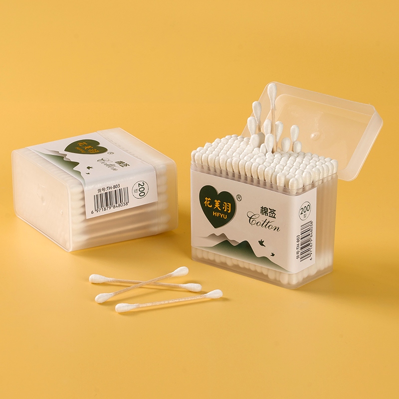 Hua Fu Yu 803 Gold Standard Frosted Square Box Cotton Swab (300) 3