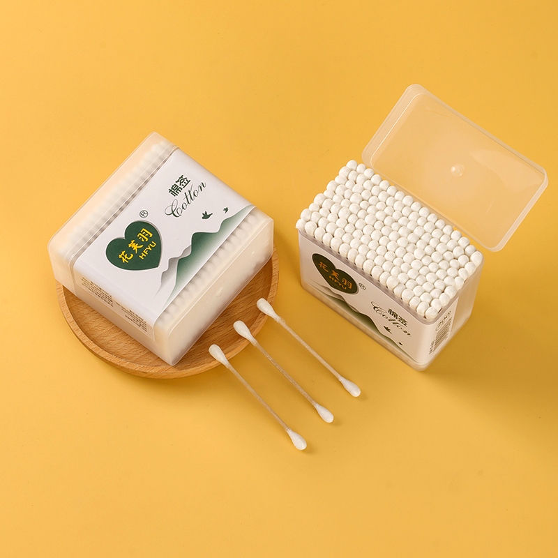Hua Fu Yu 803 Gold Standard Frosted Square Box Cotton Swab (300) 4