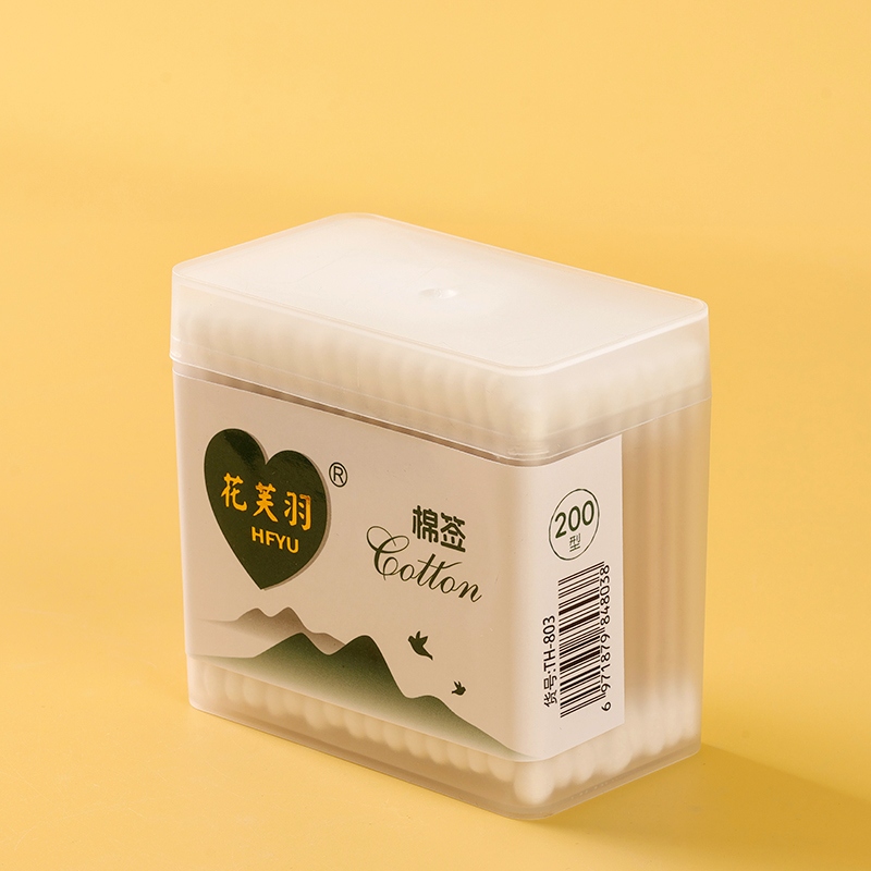 Hua Fu Yu 803 Gold Standard Frosted Square Box Cotton Swab (300) 6