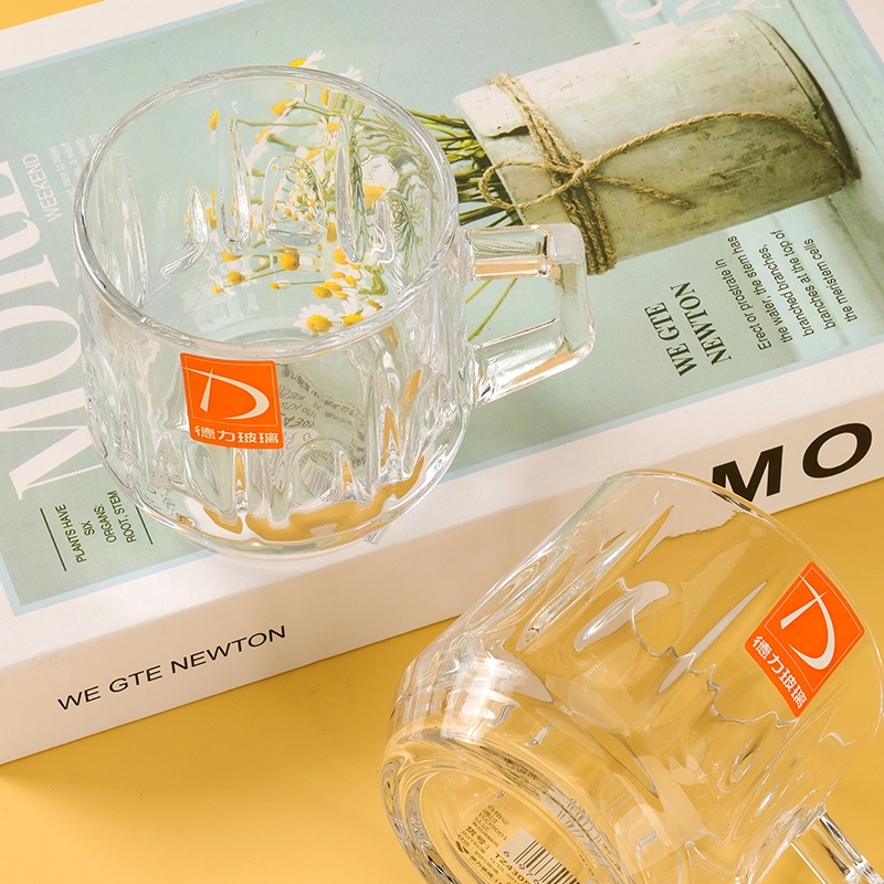Deli TZ4305 Taza de Mango de Vidrio (213ML)
