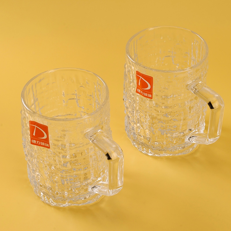 Deli TZ5005 Taza de Mango de Vidrio (300ML Patrón Al Azar) 2