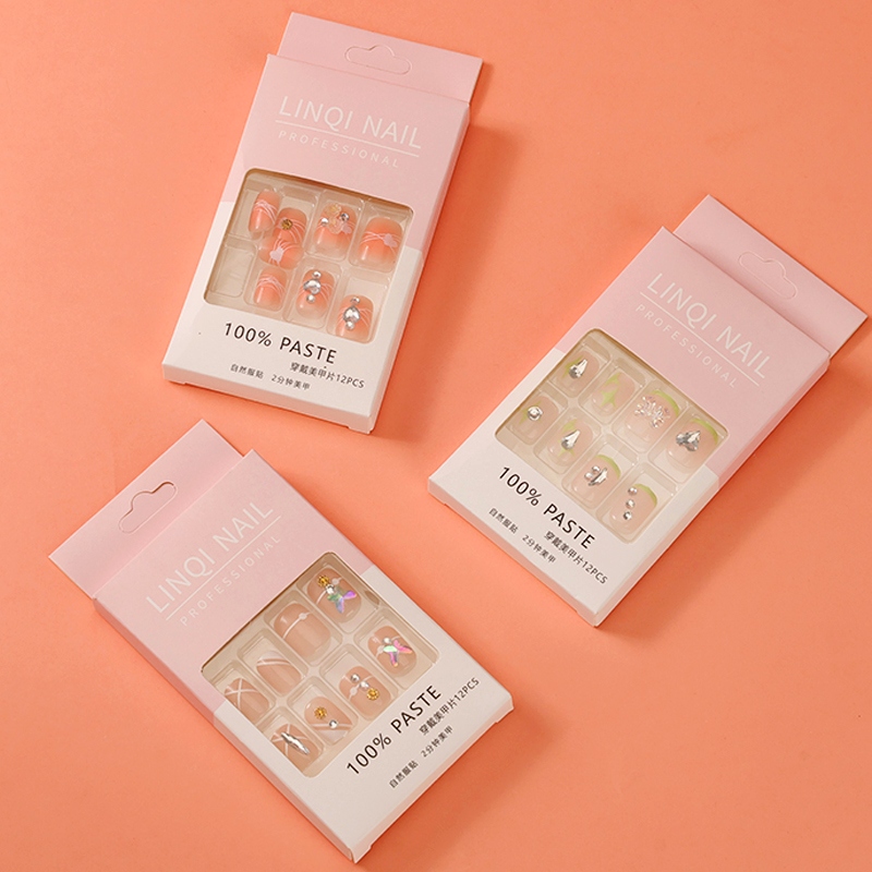 Accesorios de Perforación Punto de Moda Uñas Falsas (Cabeza Cuadrada)