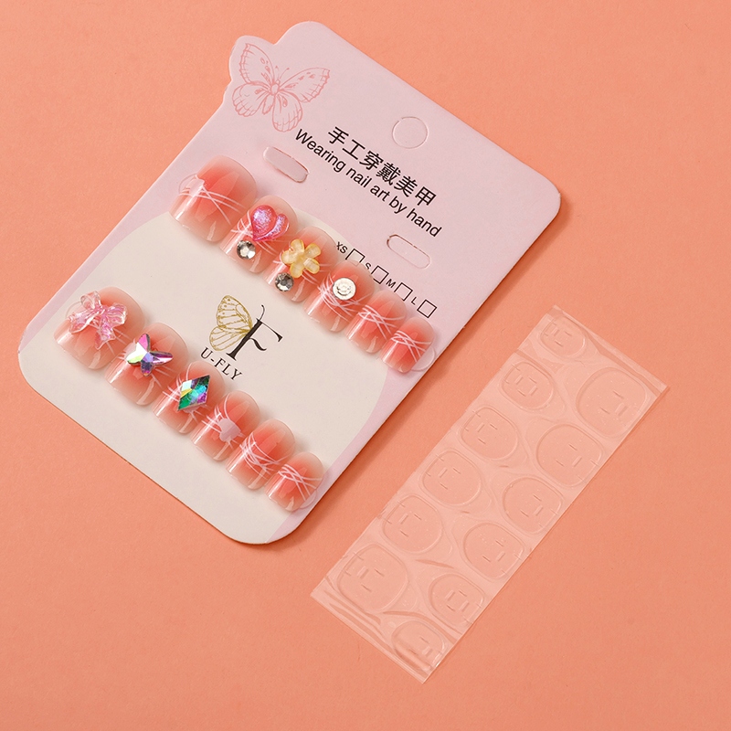 Accesorios de Perforación de Punto de Caja Transparente Uñas Falsas (Cabeza Cuadrada) 3