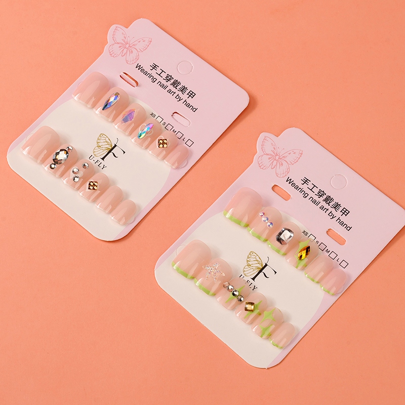 Accesorios de Perforación de Punto de Caja Transparente Uñas Falsas (Cabeza Cuadrada) 4